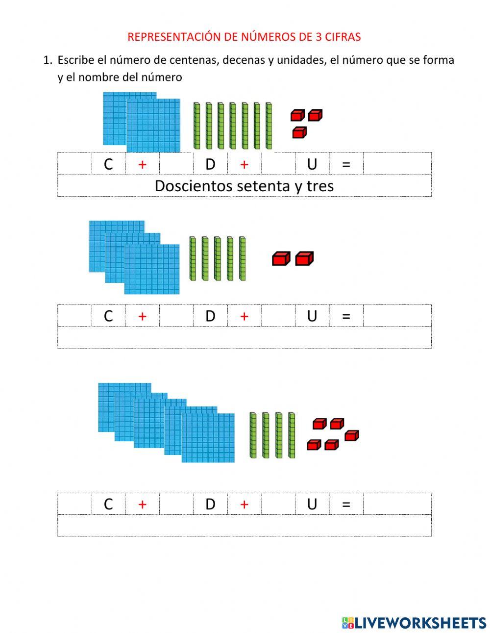 Números de 3 cifras