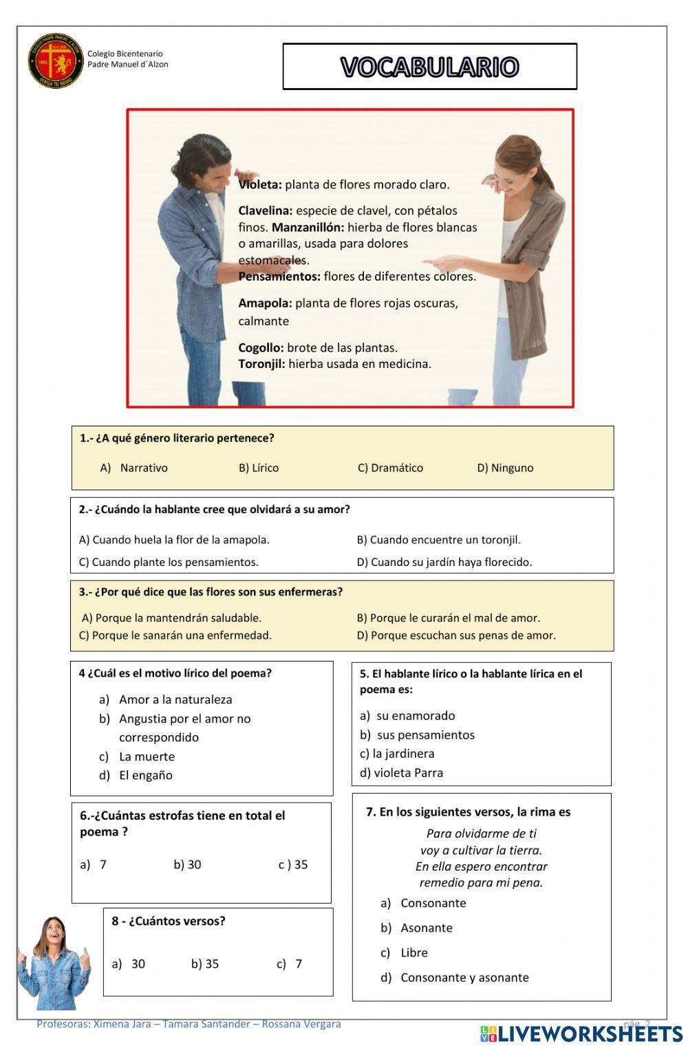 Guía nº 2 - Género lírico