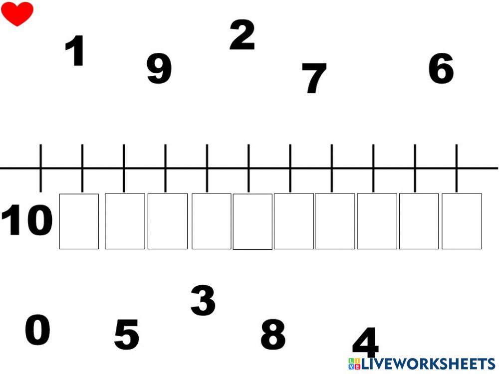 Csökkenő számsor 9ig