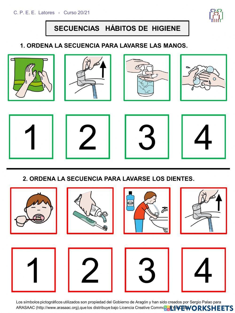 Secuencias hábitos de higiene 1
