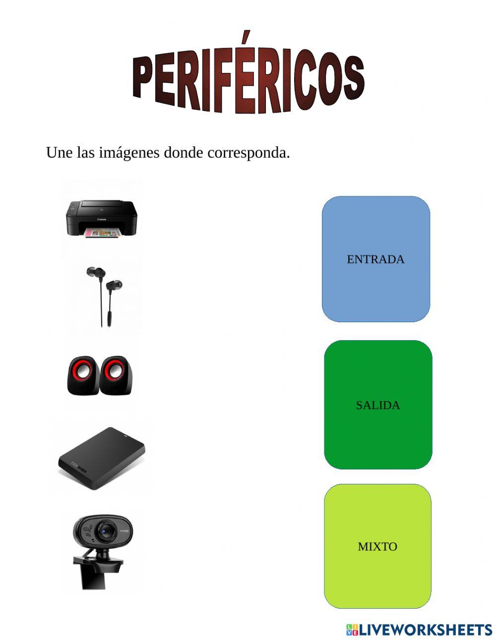 Periféricos de Entrada - Salida - Mixto Periféricos de Entrada - Salida - Mixto