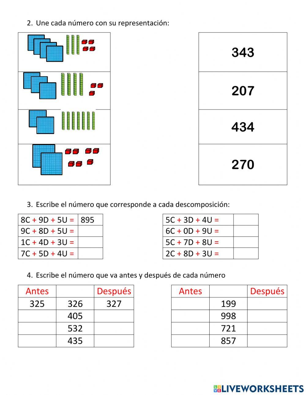 Números de 3 cifras