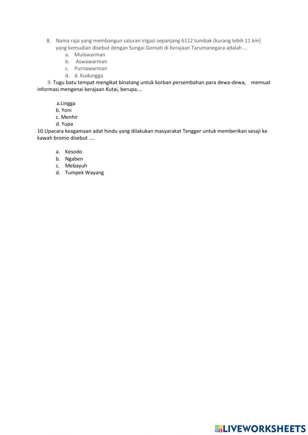 Ips bab Peninggalan masa Peninggalan Hindu Budha