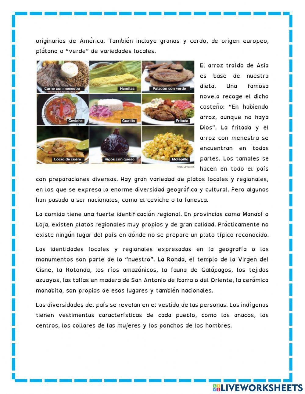 La diversidad de la población ecuatoriana