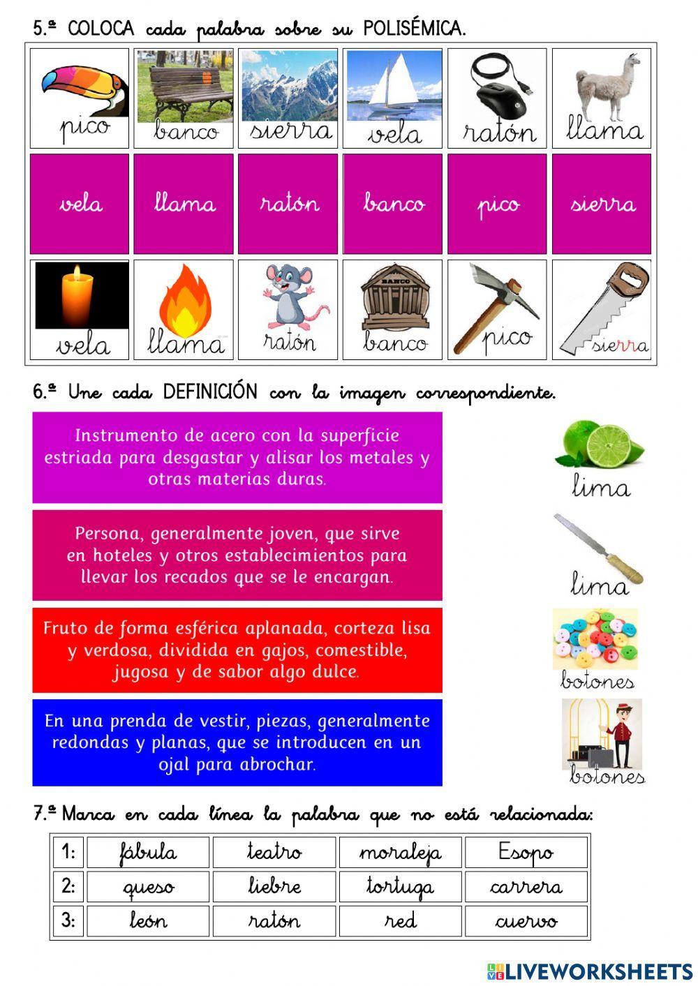 010 FÁBULAS comprensión lectora 2º E.P.