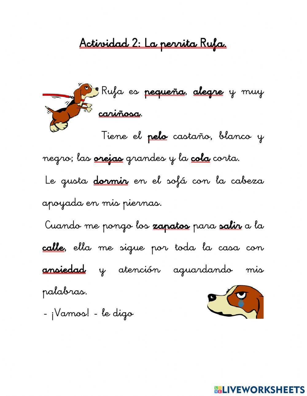 Actividad 2 Comprensión Lectora 2 básicos