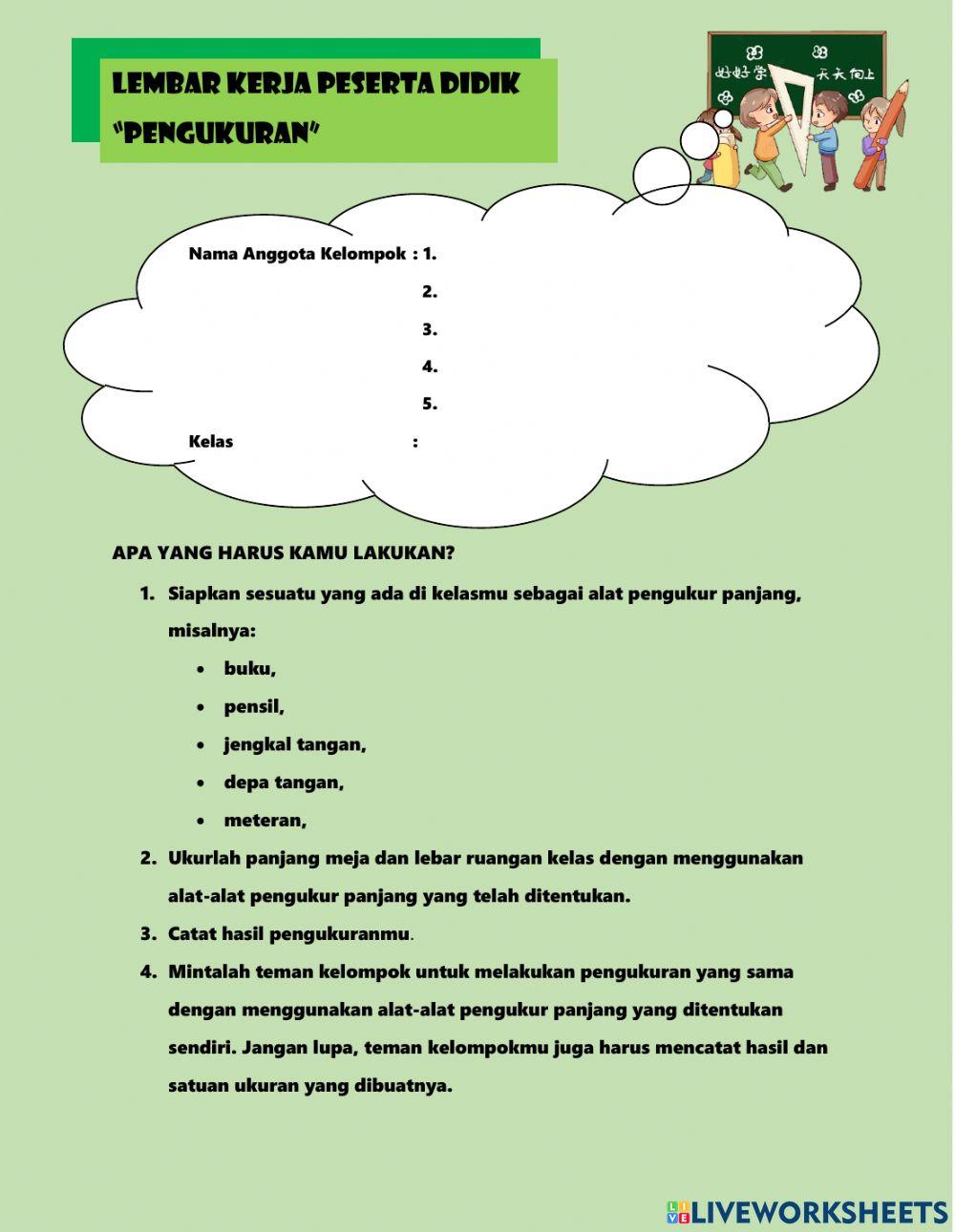 Lembar kerja peserta didik (lkpd)