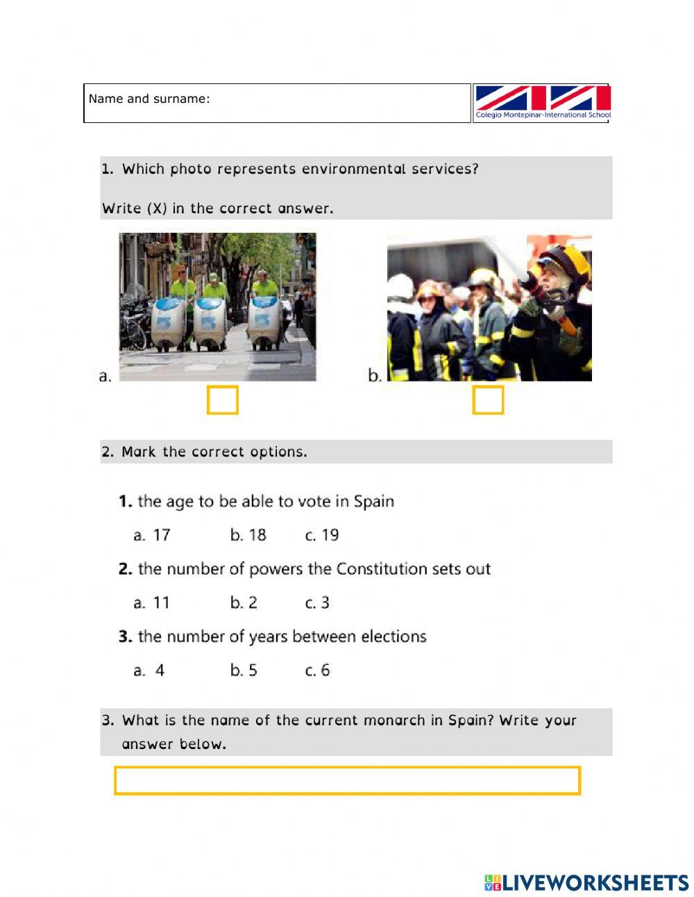 Social Science 4th test 3rd term