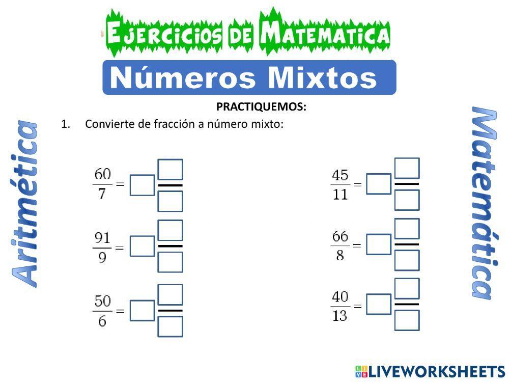 Numeros mixtos