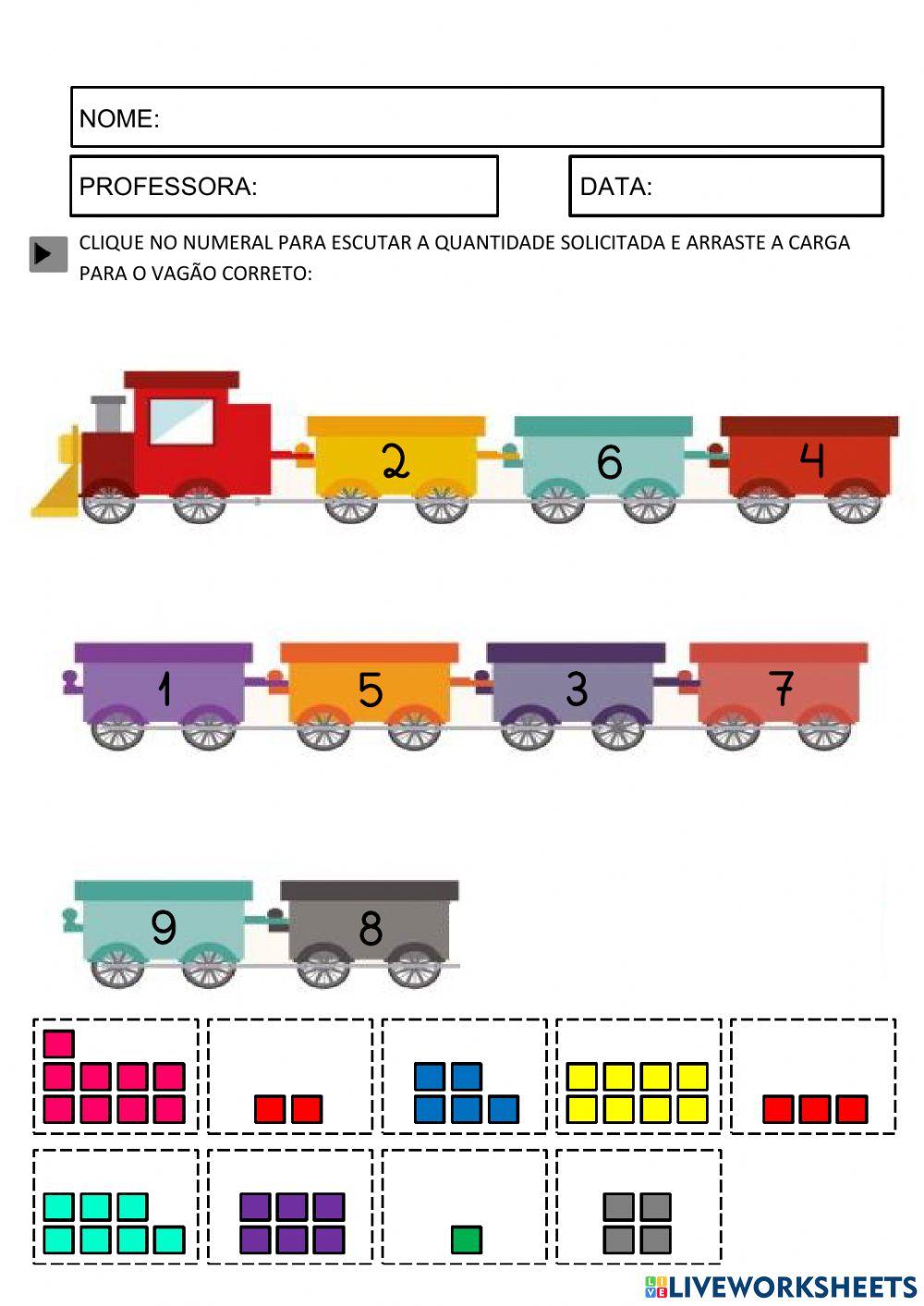 Trenzinho numérico