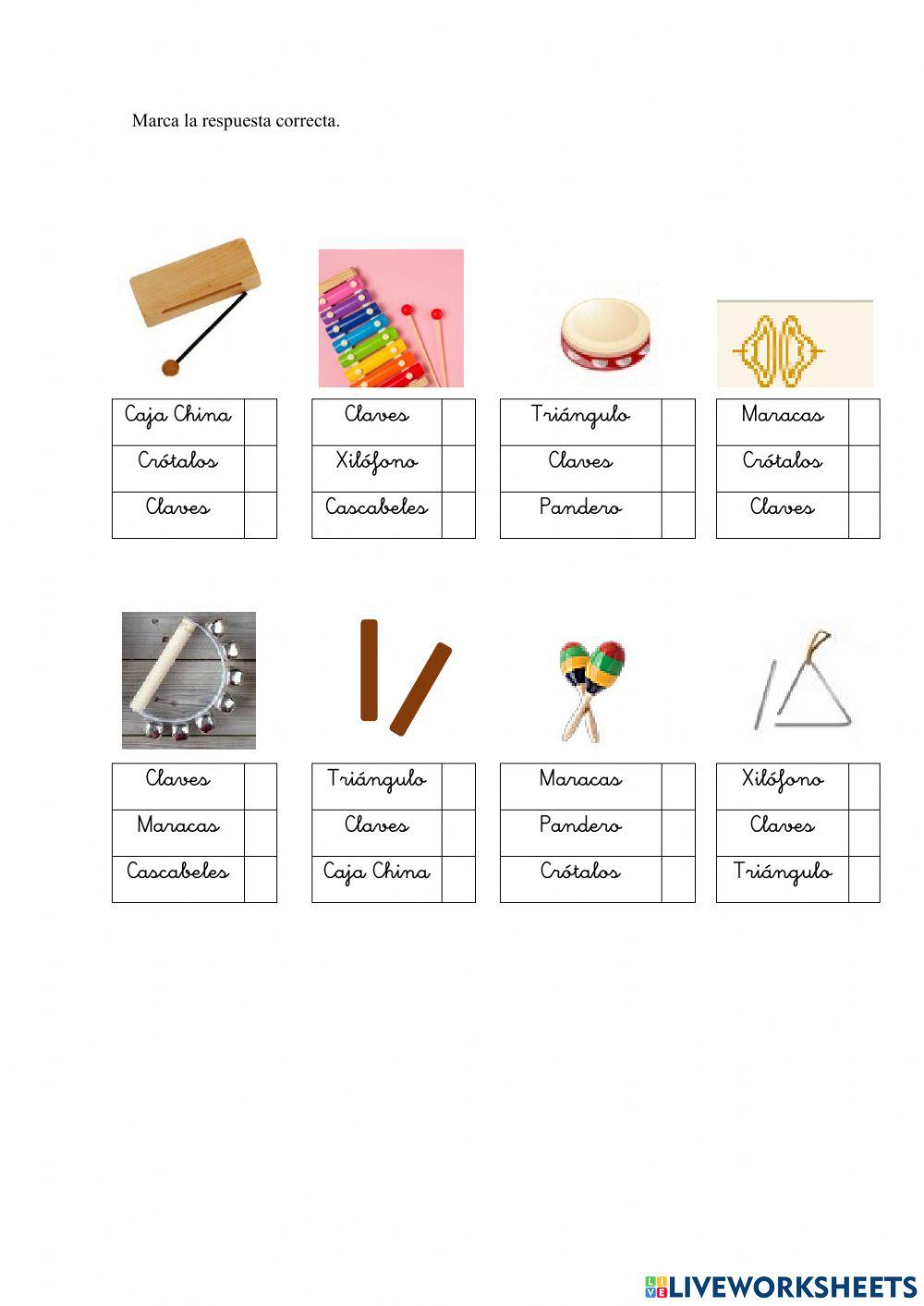 Instrumentos Musicales del cole