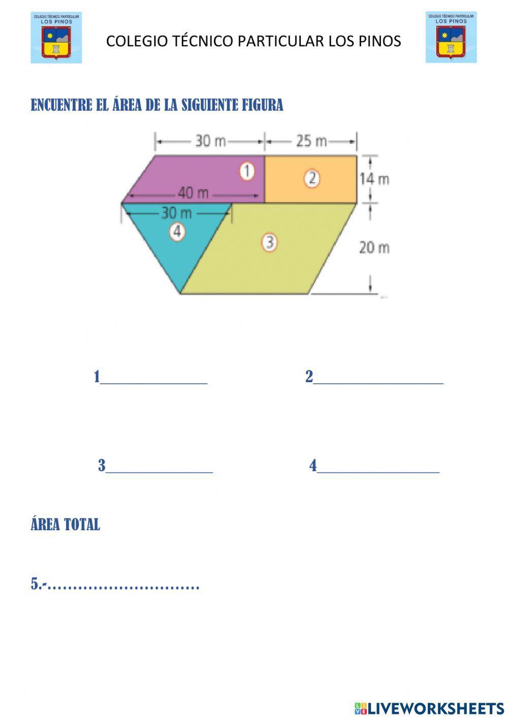 Áreas de figuras planas