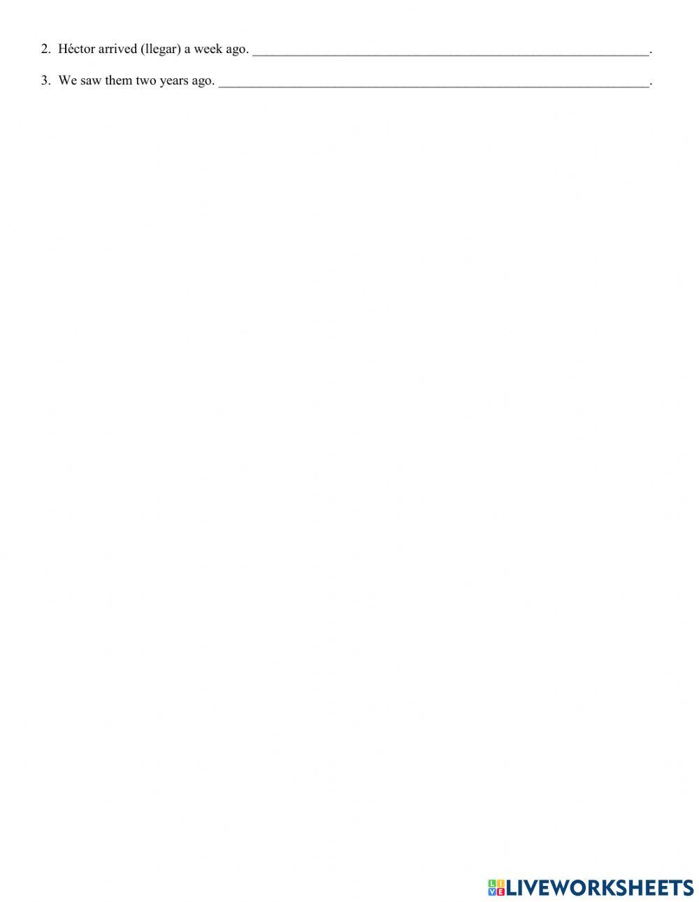 Spanish grammar review 3