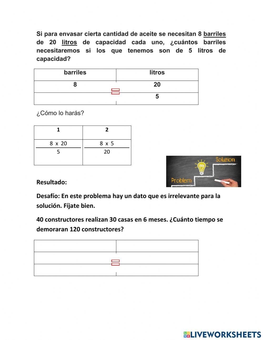 Proporciones Inversas