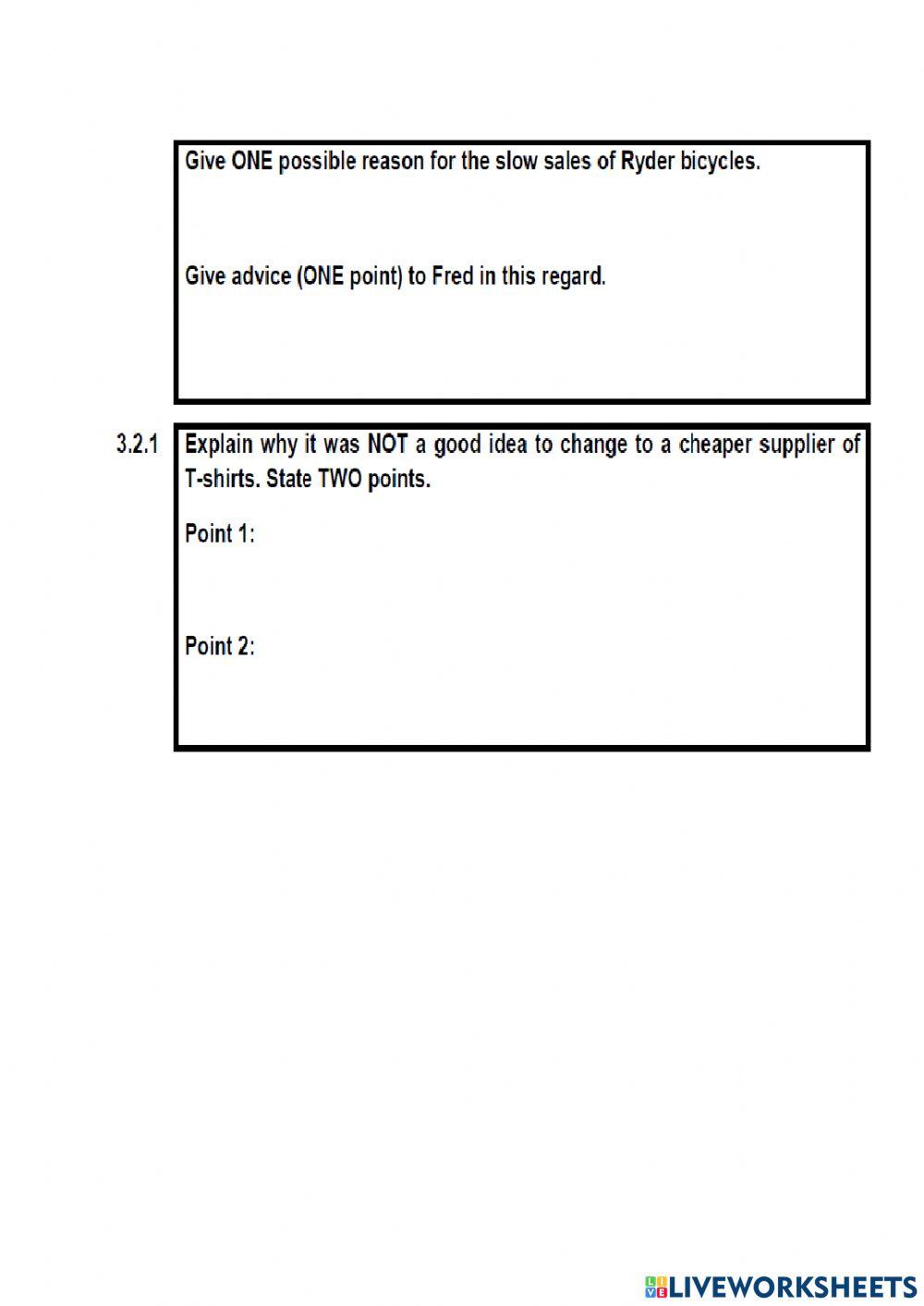 Question 3 Inventory