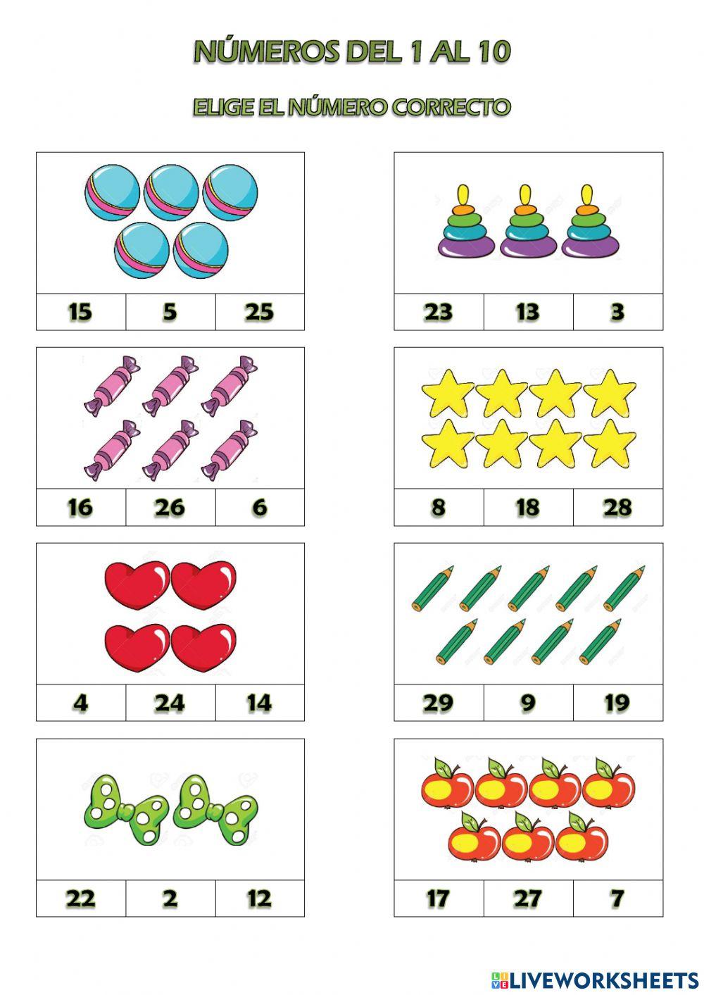 Números del 1 al 10