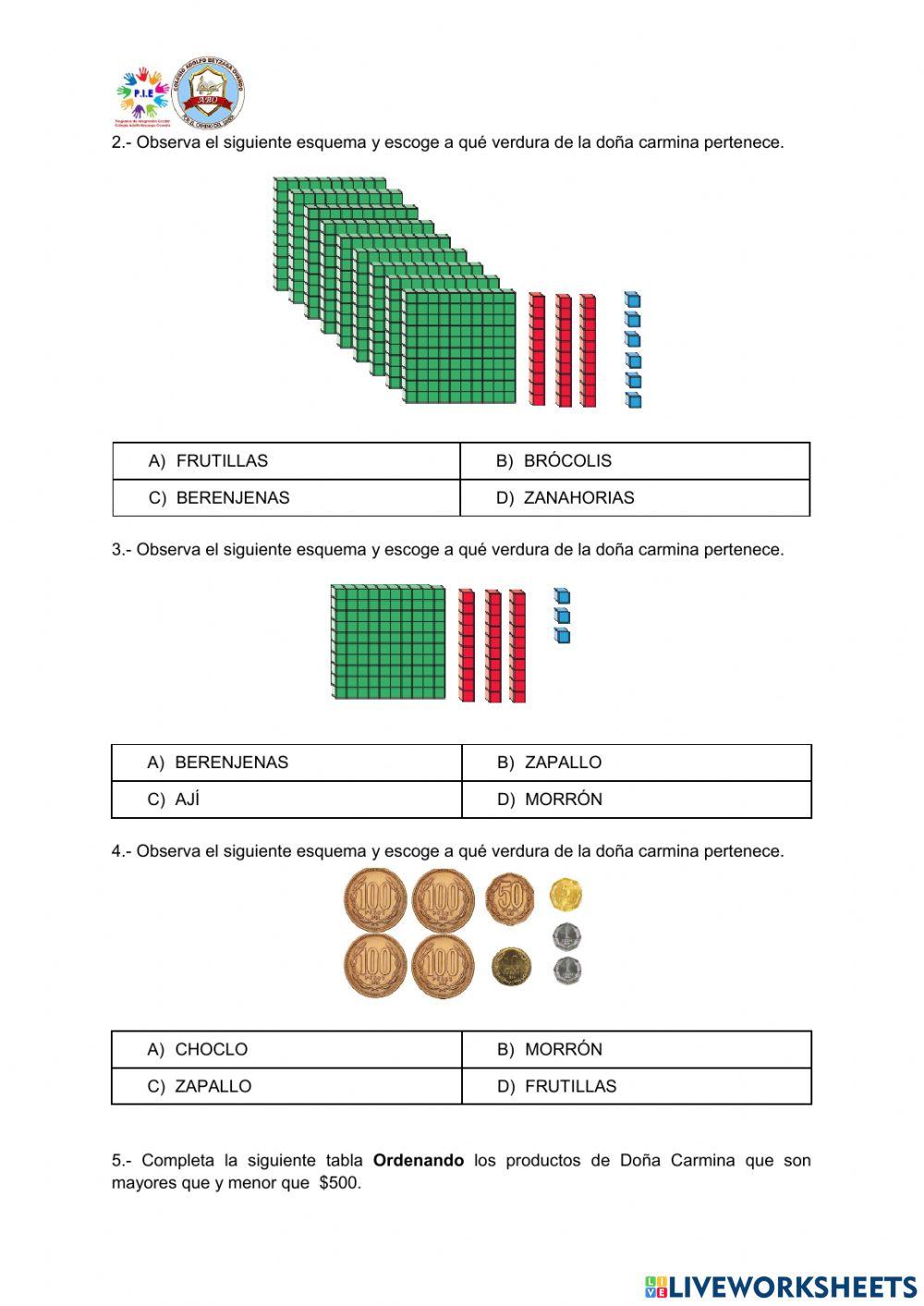 NUMEROS DEL 0 - 1000
