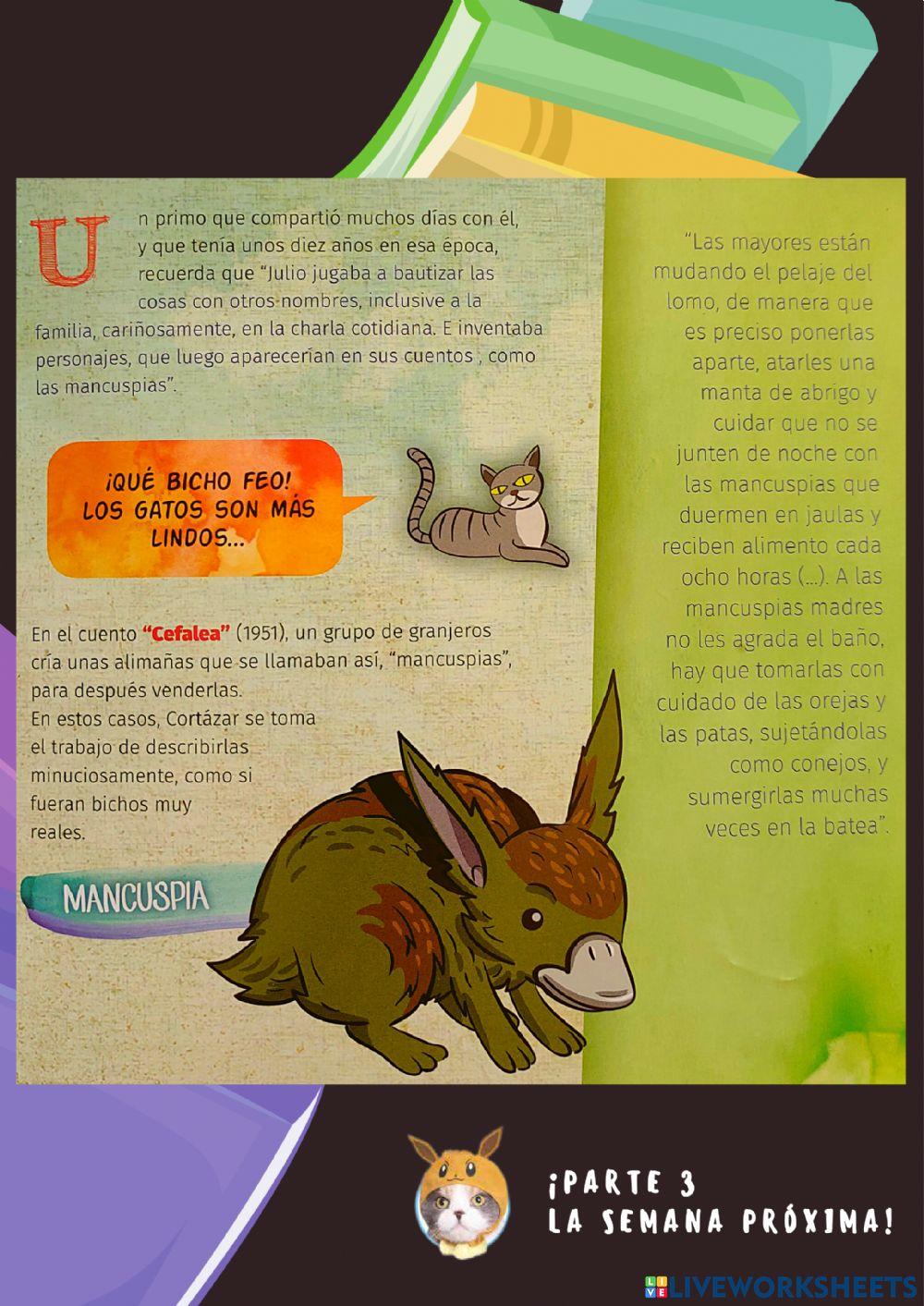 Cortázar en sustantivos