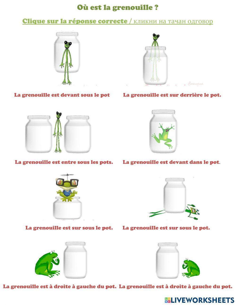 Les prépositions de lieu Les prépositions de lieu