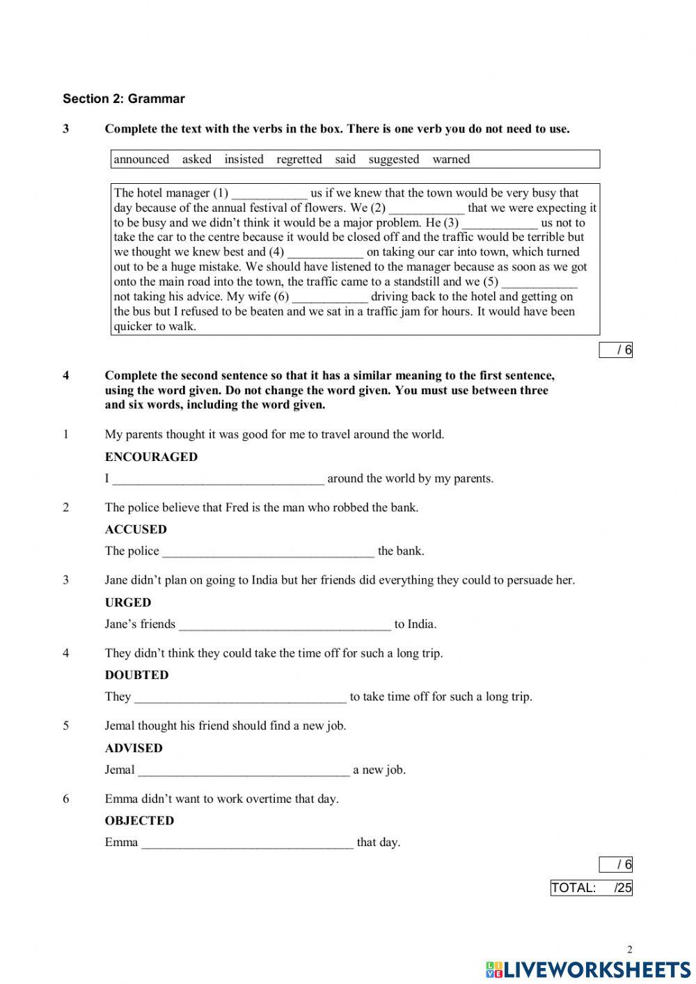 UNIT 8- Gold Advanced