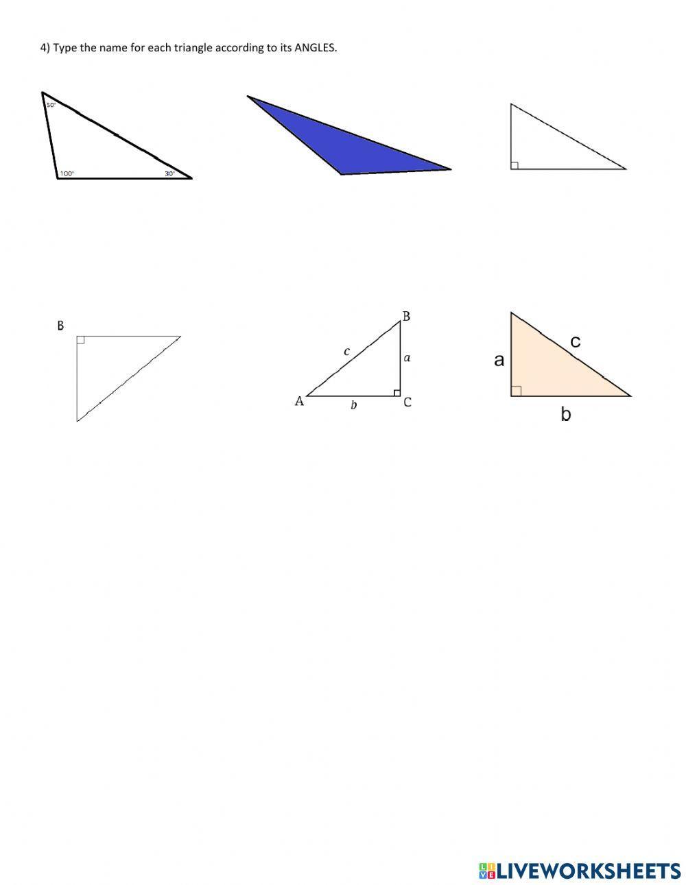 Triangles sides and angles