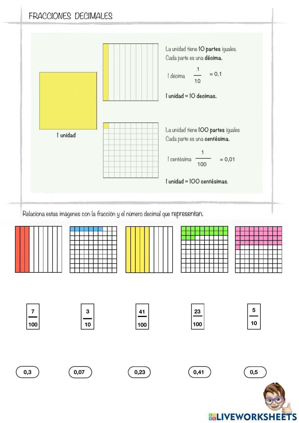 Fracciones decimales