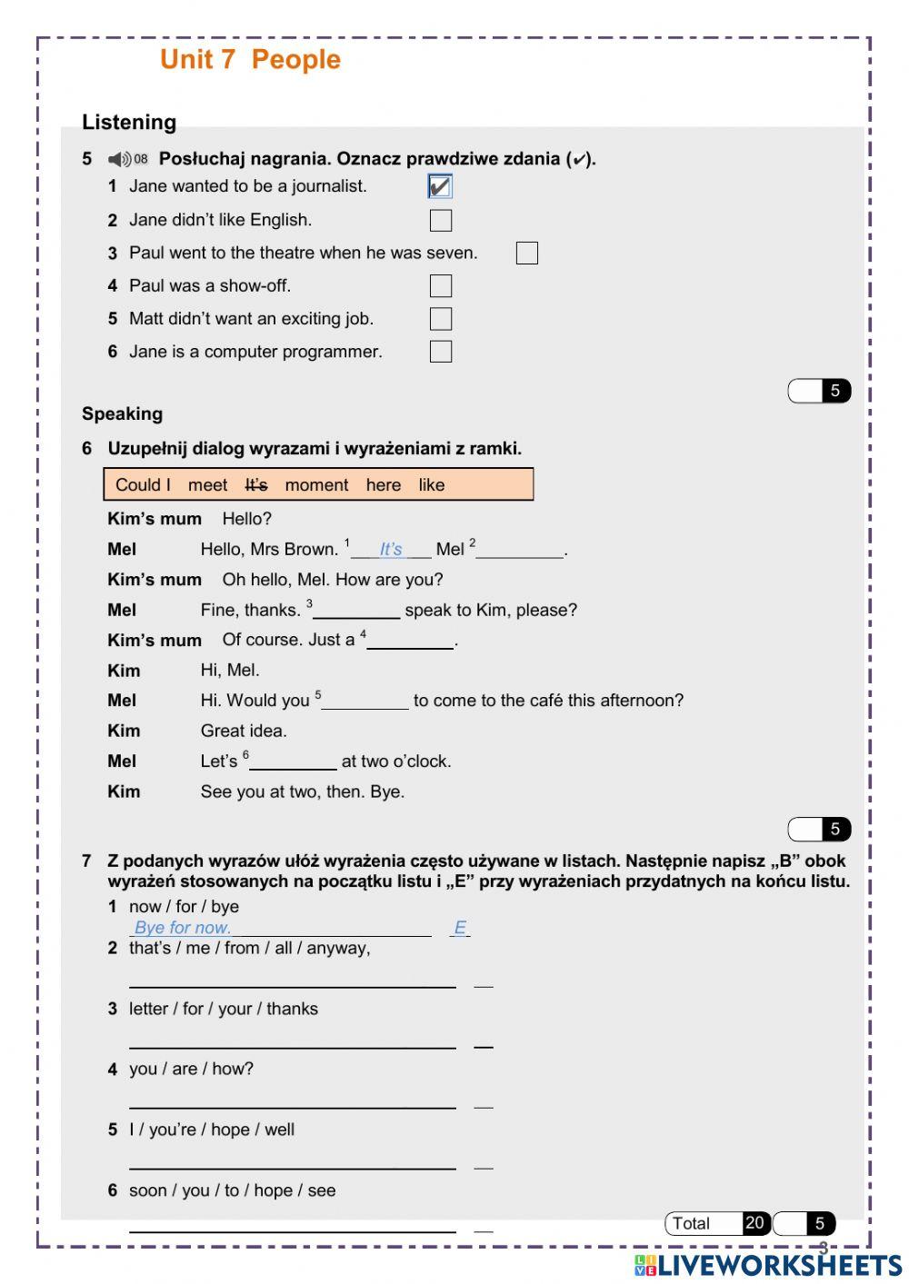 People, past simple affirmative