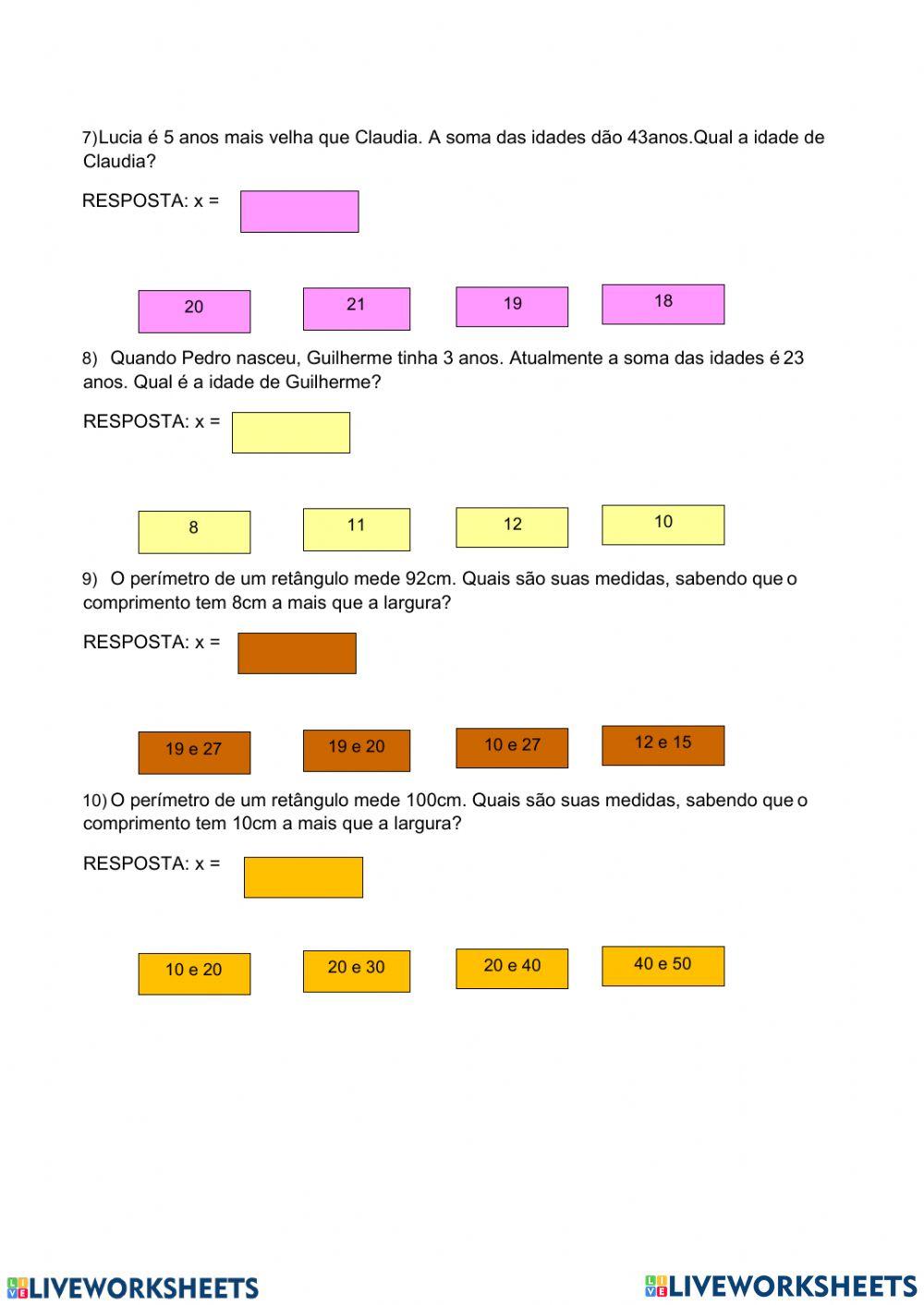 Equação do 1° grau