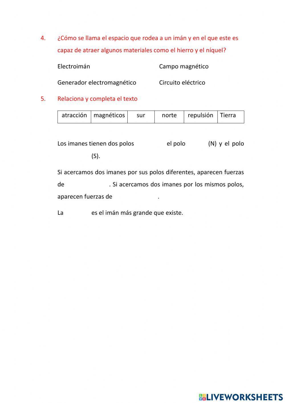 Fuerzas magnéticas y los imanes
