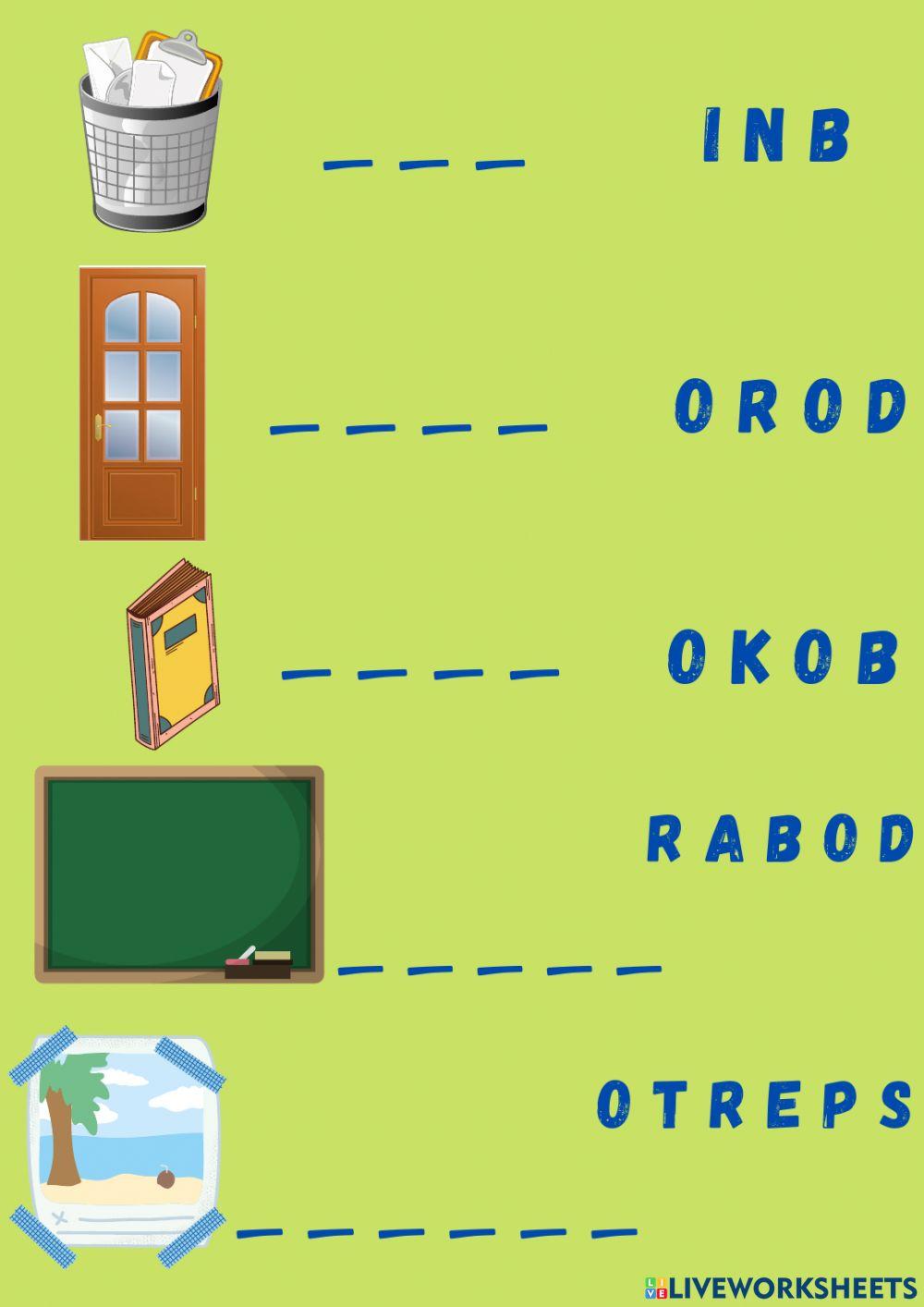 Classroom vocabulary