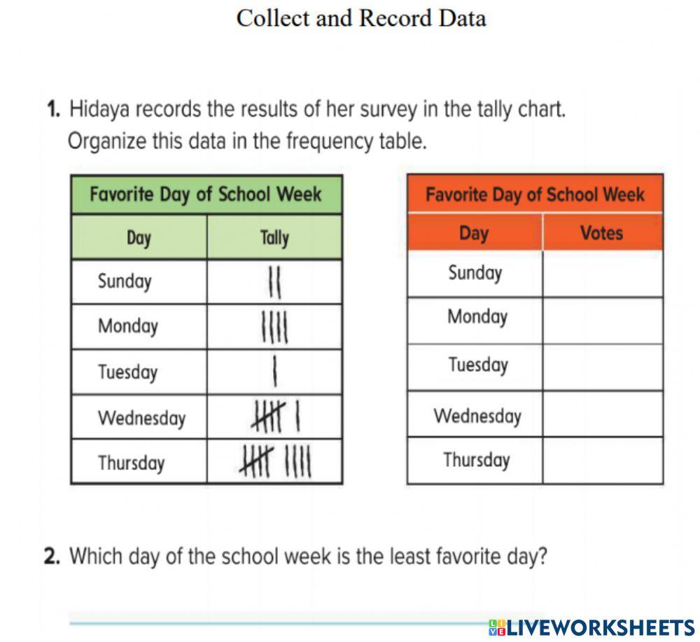 Collect and Record Data 1