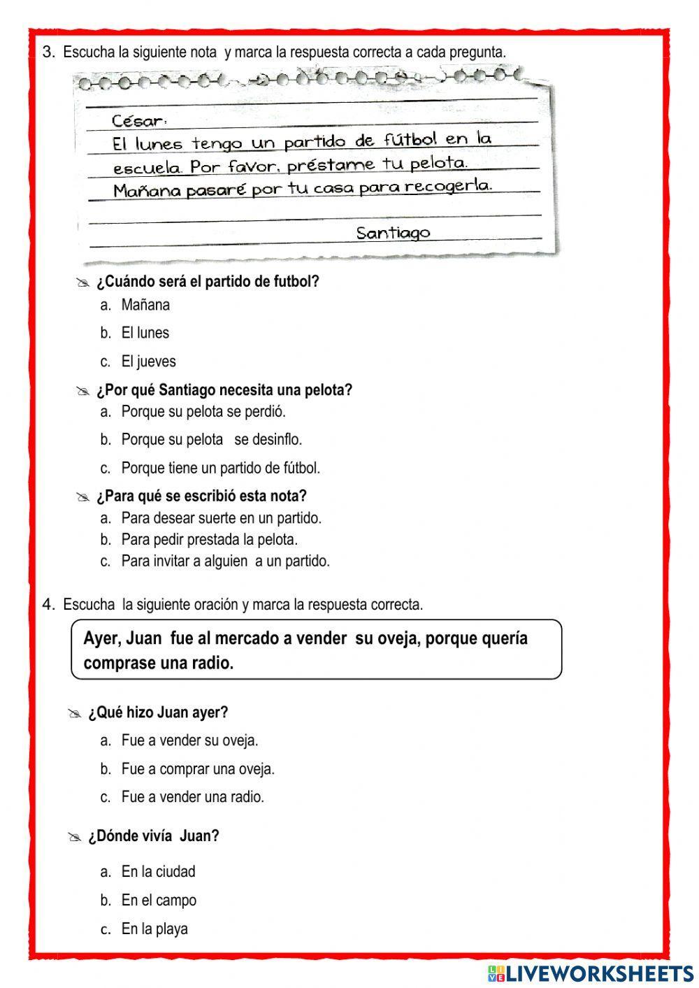 Evaluacion de comunicacion