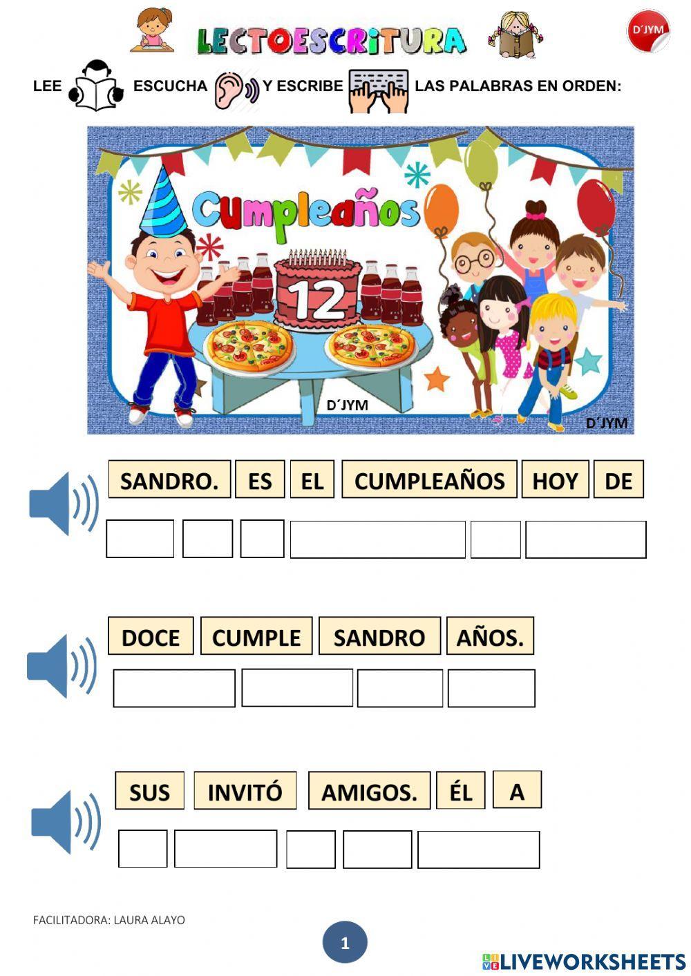 Comprensión de lectura