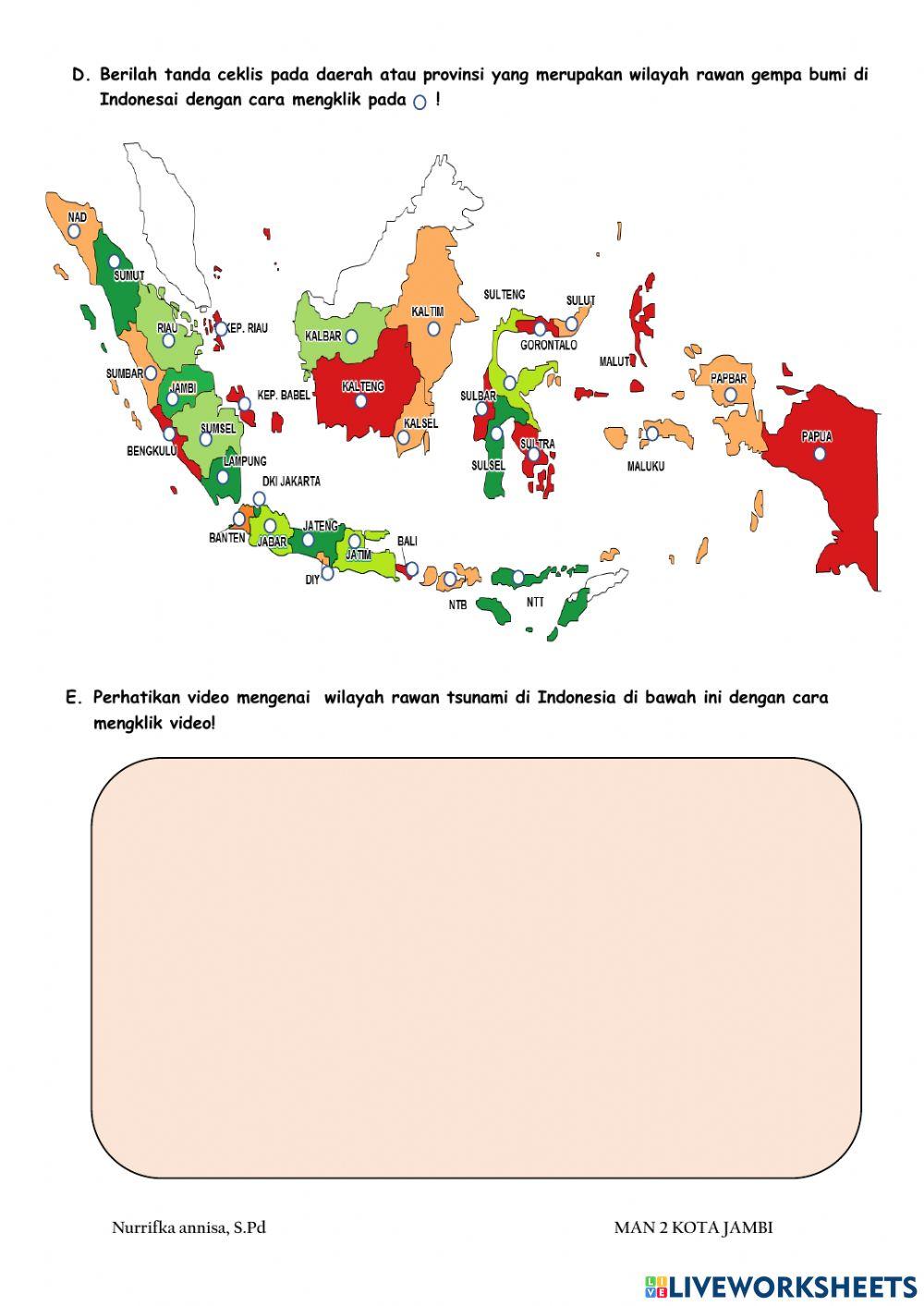E-lkpd kawasan rawan bencana di indonesia