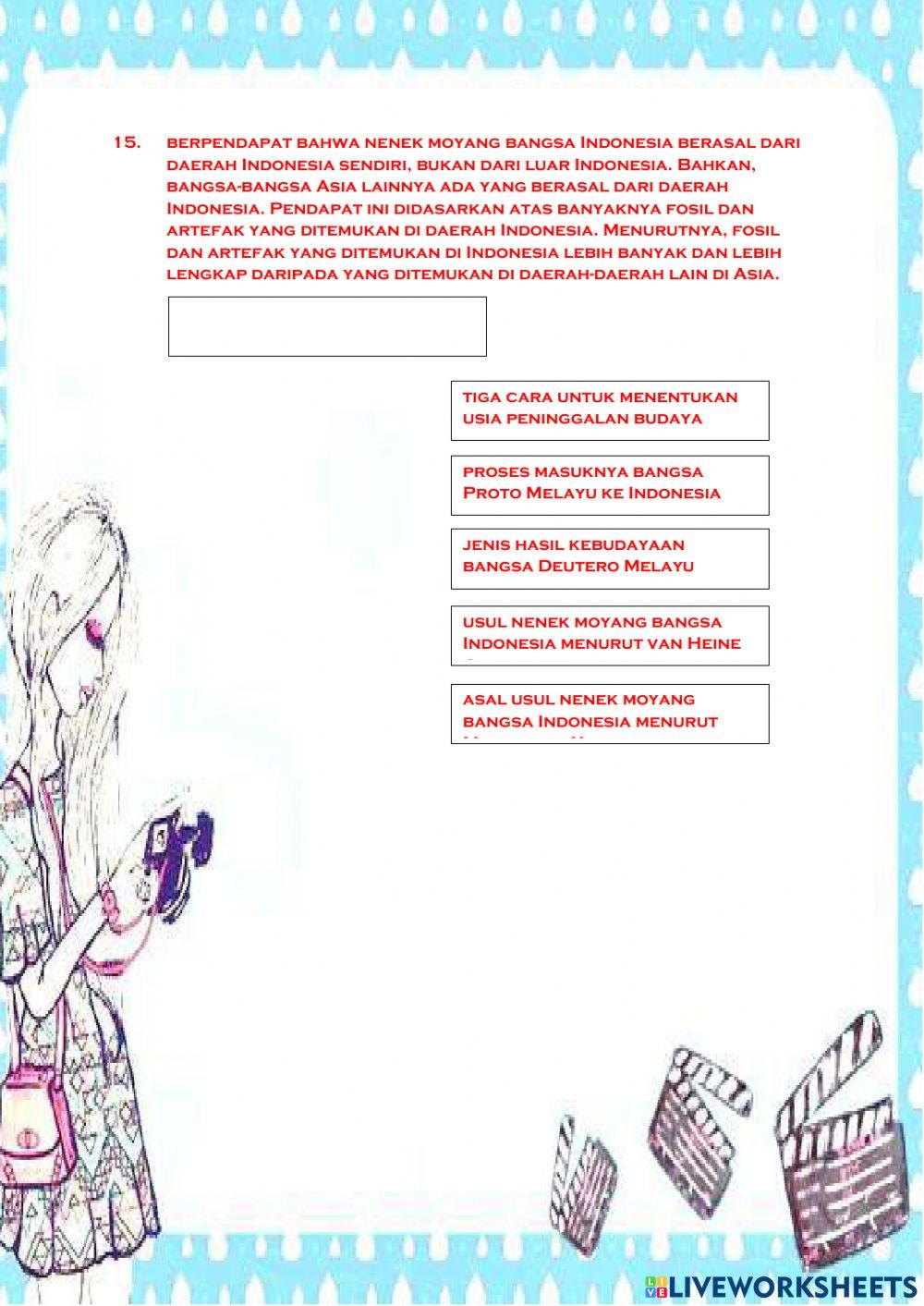 Asal Usul Nenek Moyang Indonesia