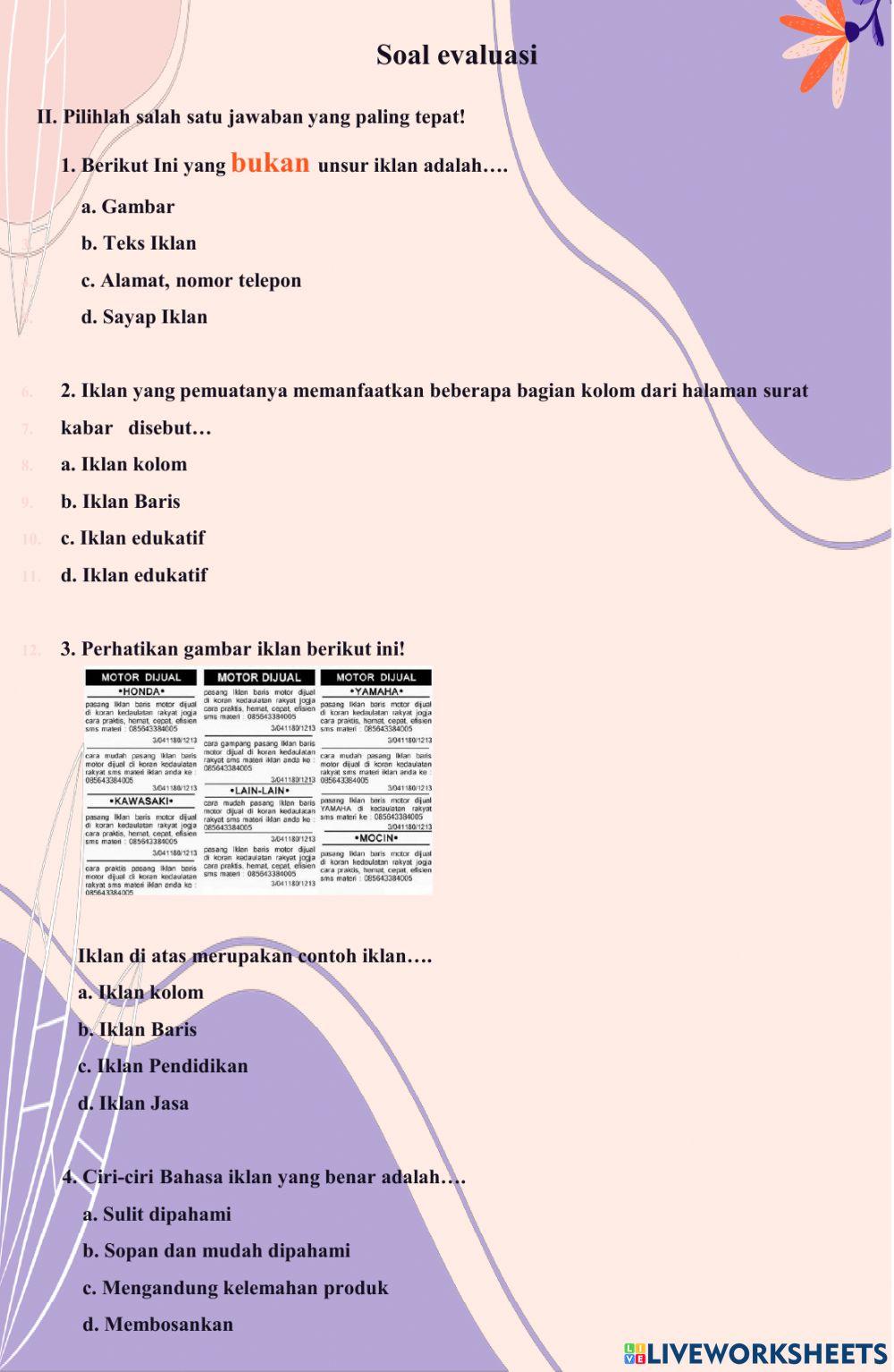 LKPD dan Soal Evaluasi