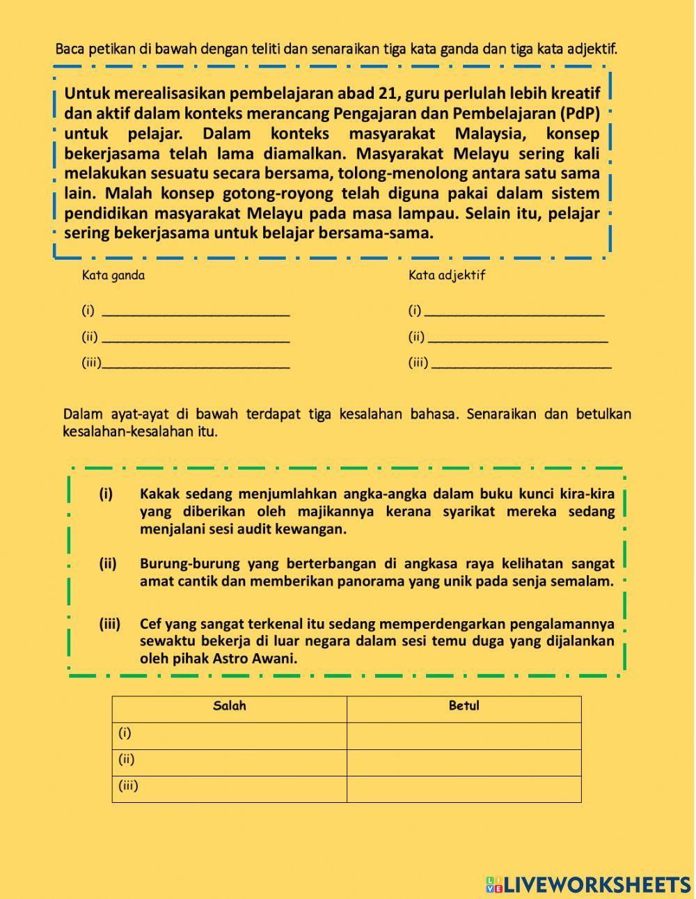 Kata ganda & adjektif