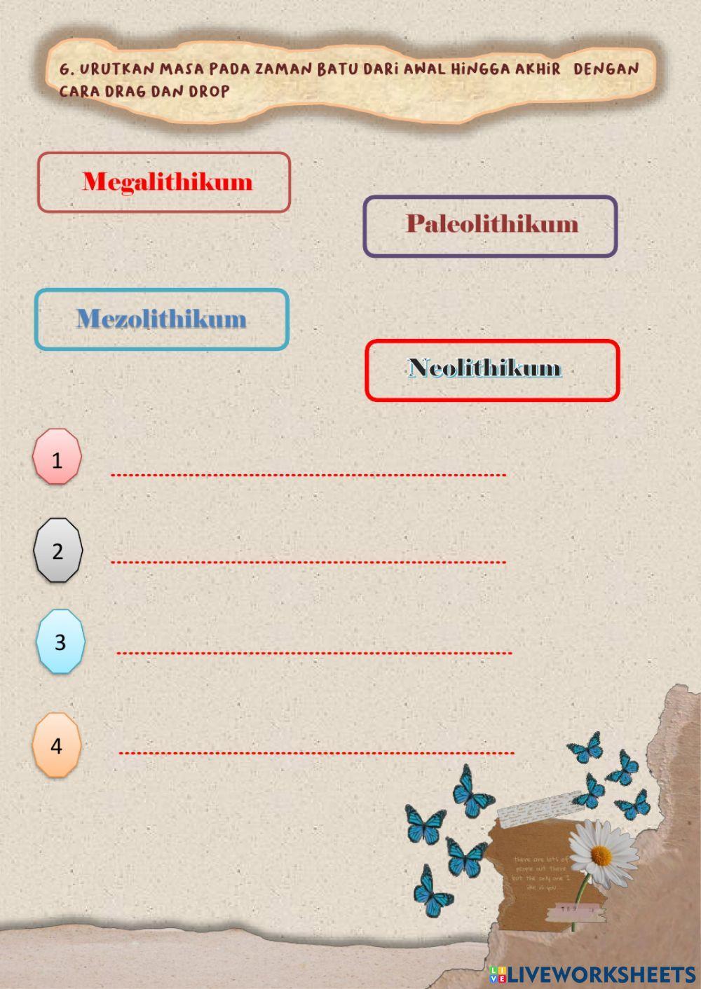 Perkembangan Kehidupan Pada Masa Praaksara