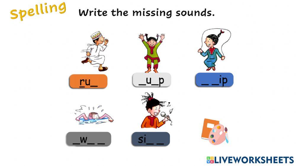 Spelling action verbs