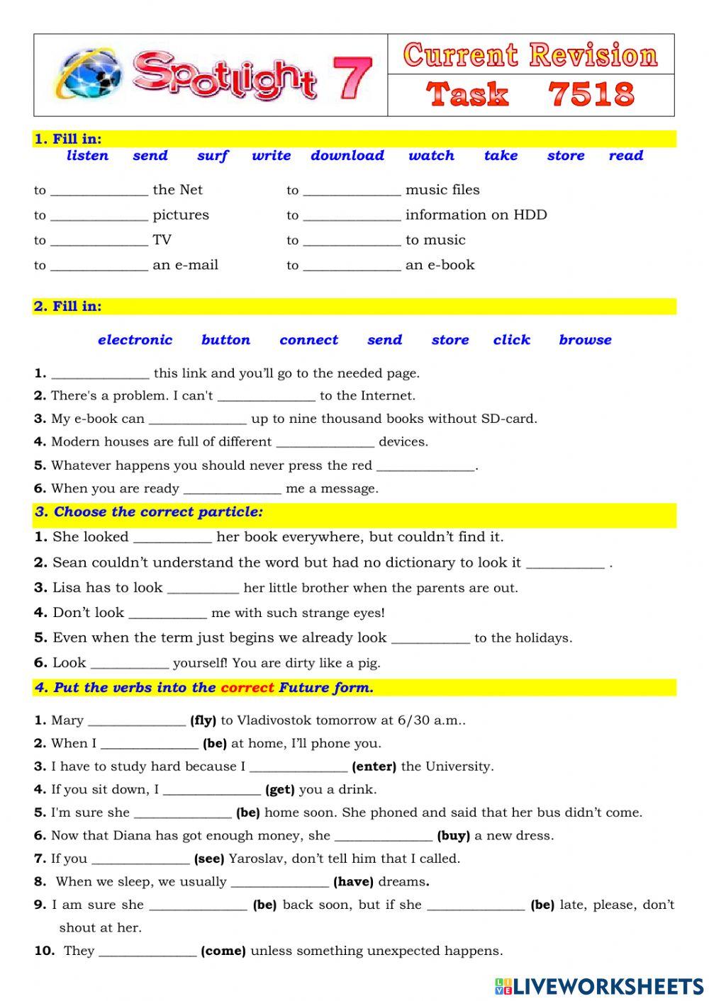 Spotlight 7 Task 7518