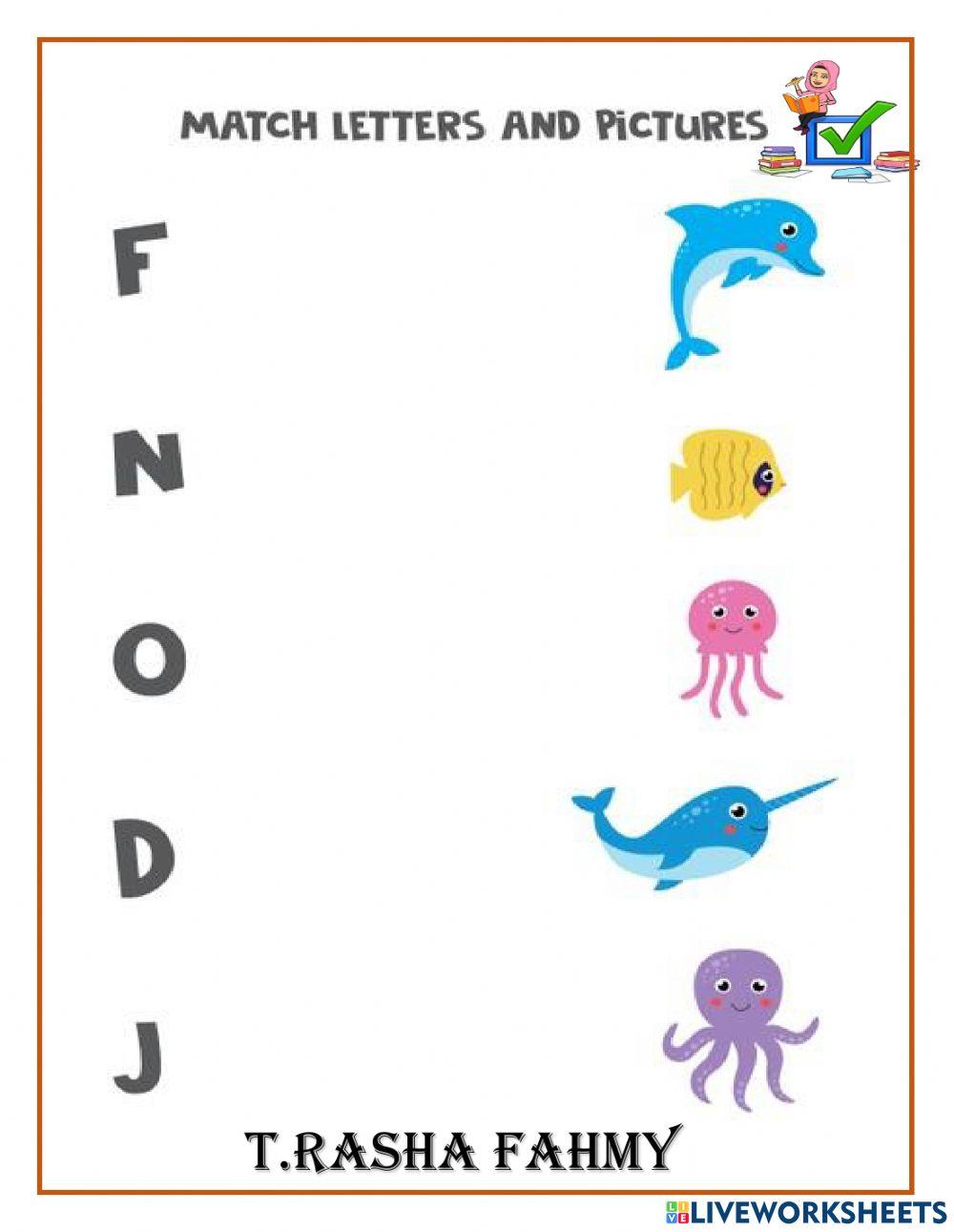 Match letter with picture?