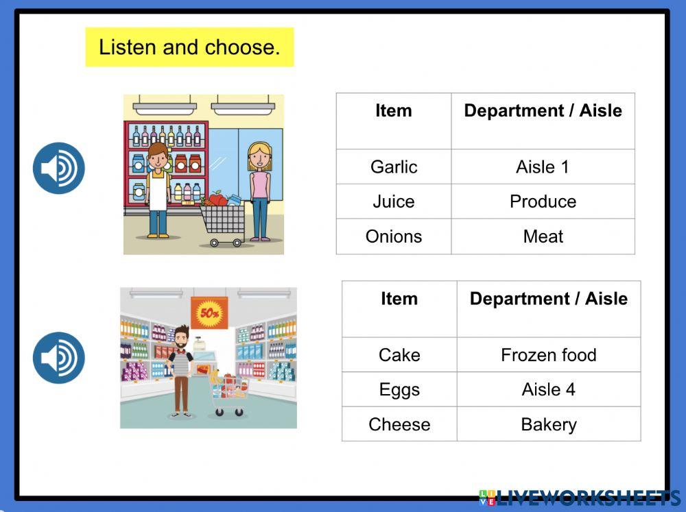 Supermarket Listening