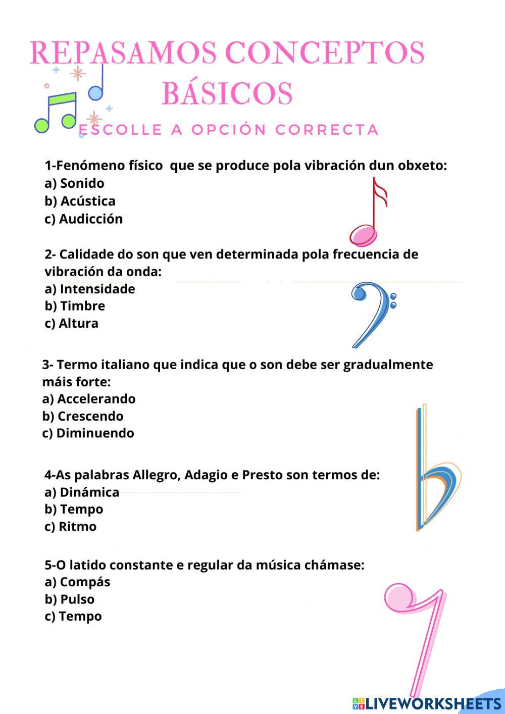Conceptos básicos linguaxe musical