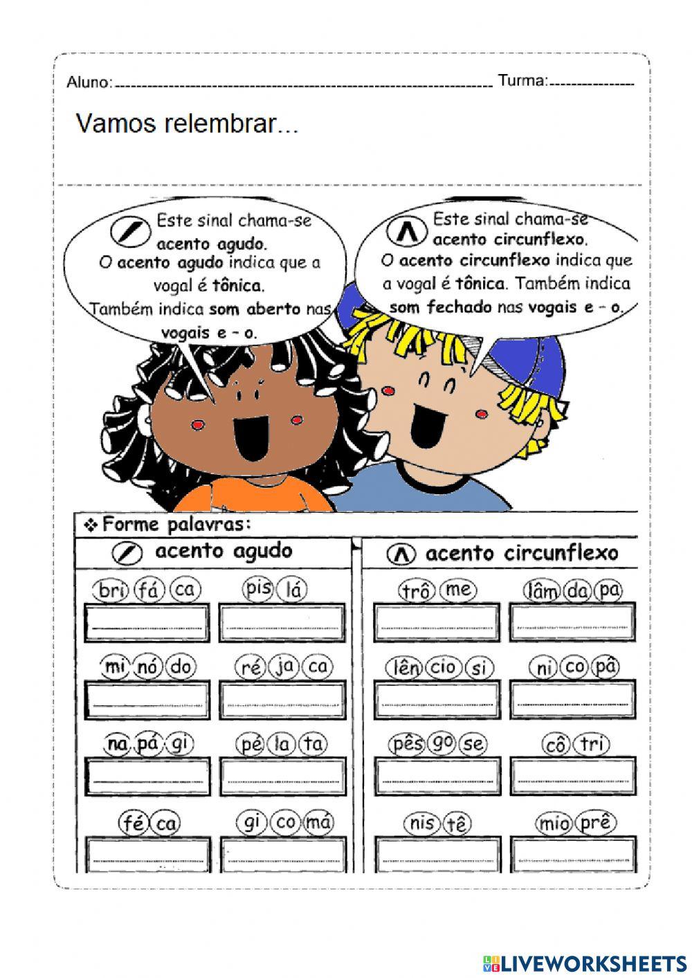 Acentuação e Silaba tônica