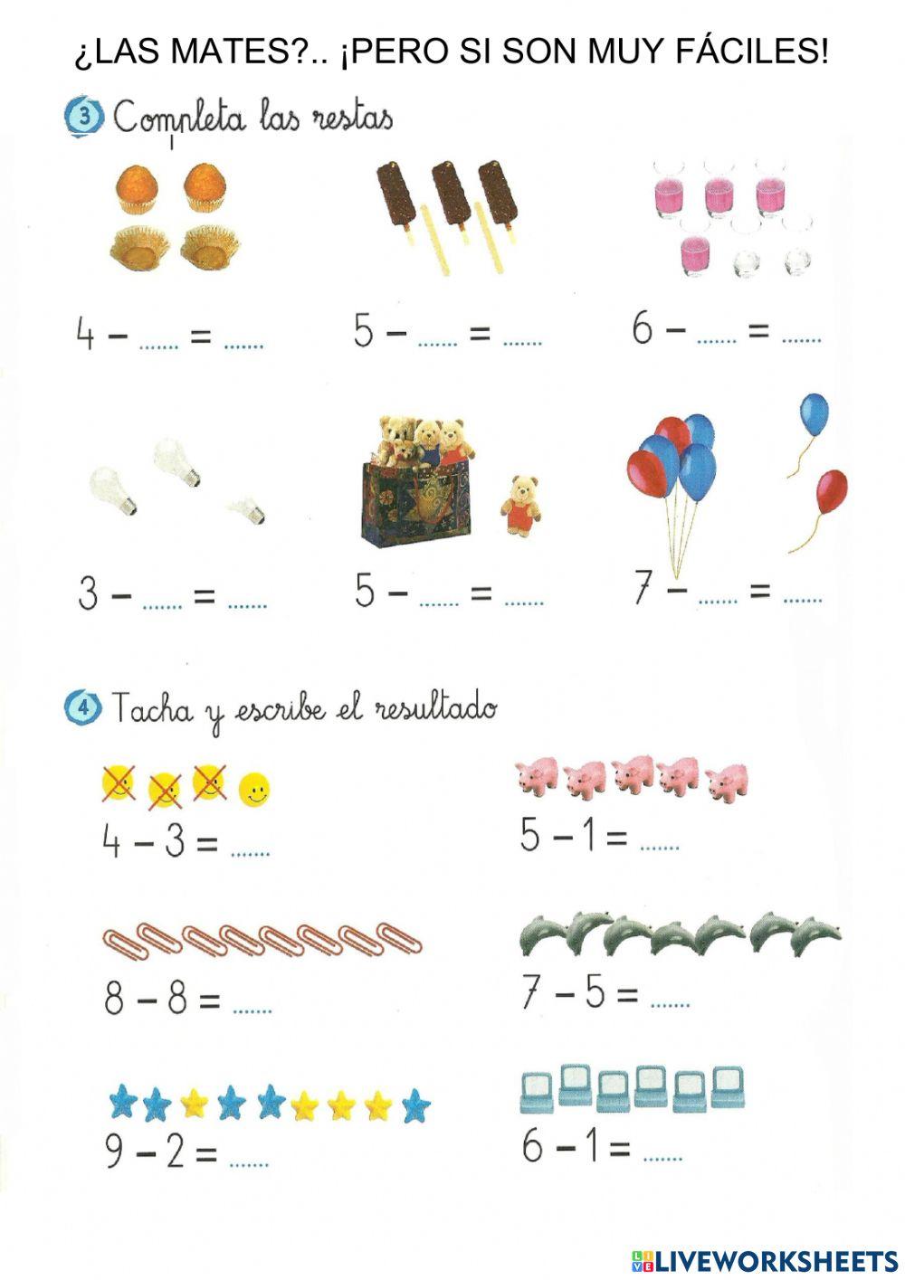 Practicas de sumas y restas
