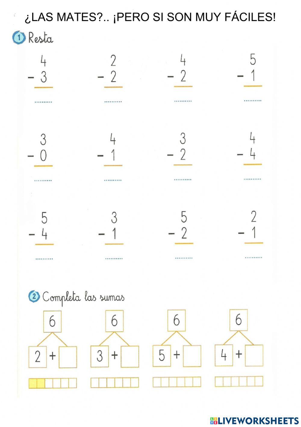 Practicas de sumas y restas