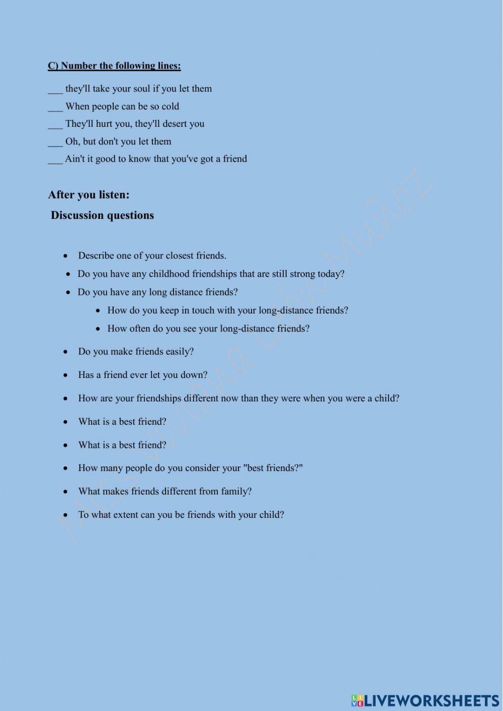 Song: You've got a friend