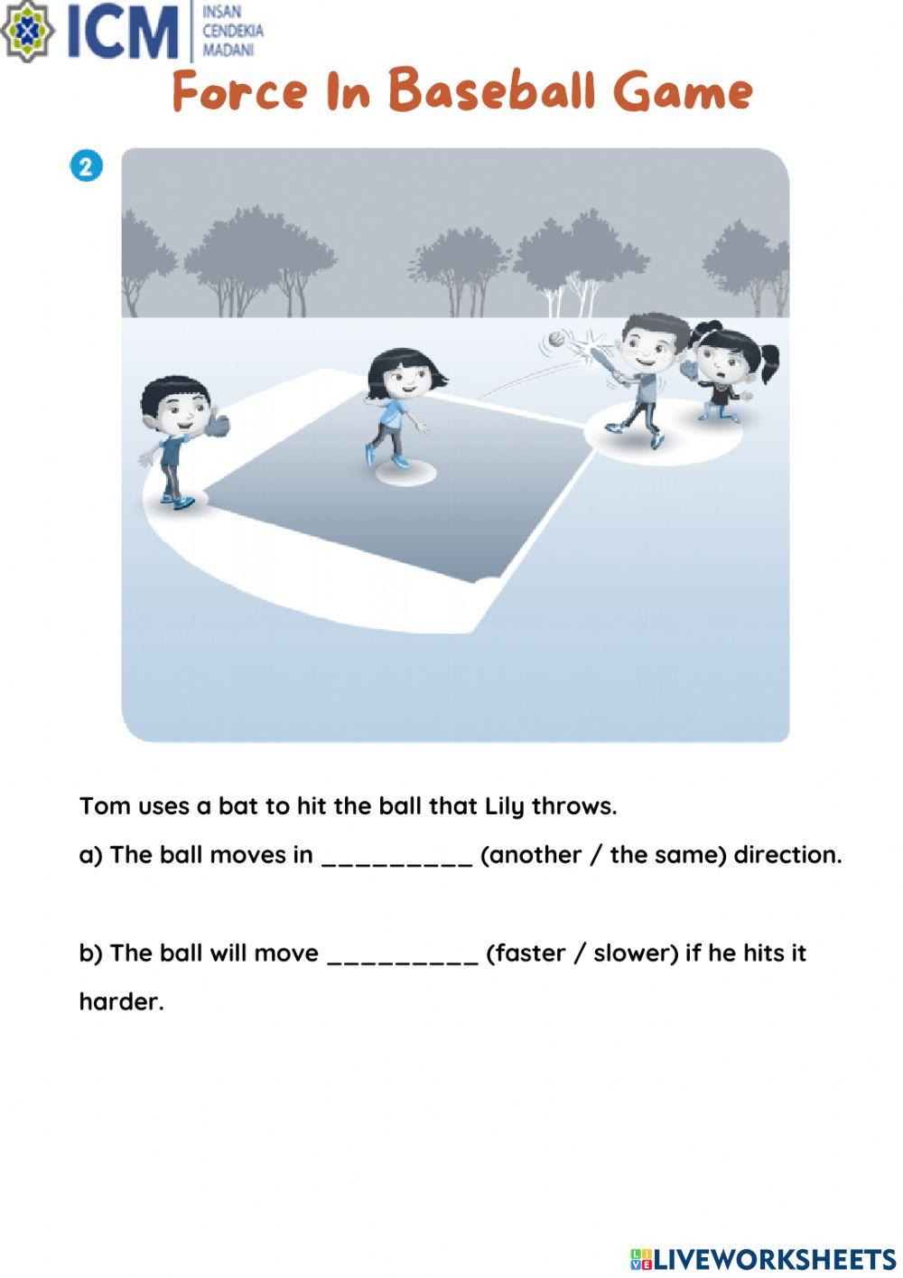 Force In Baseball Game