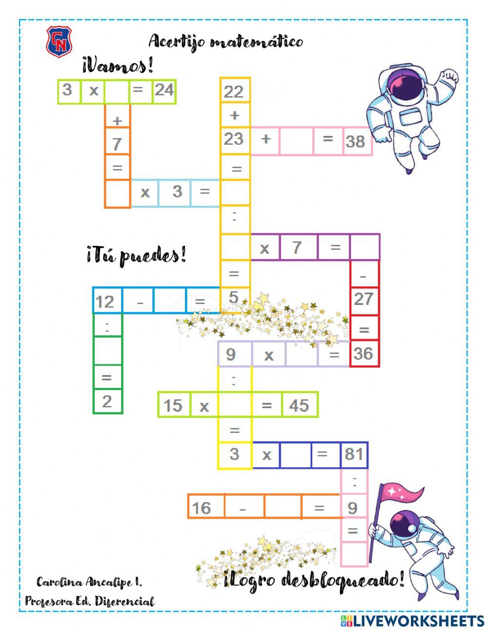 Acertijo Matemático 1