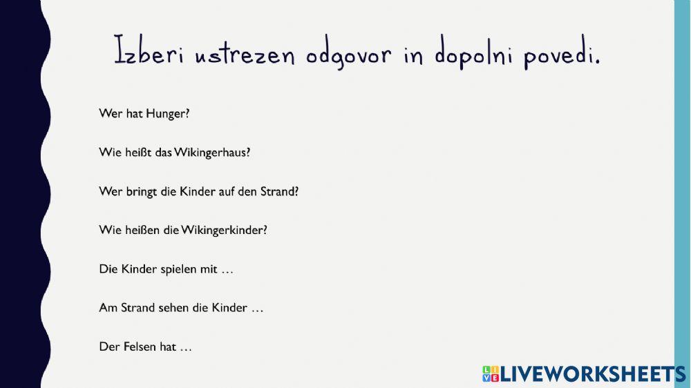 Oma Fix und die kleinen Wikinger - Übungen 2